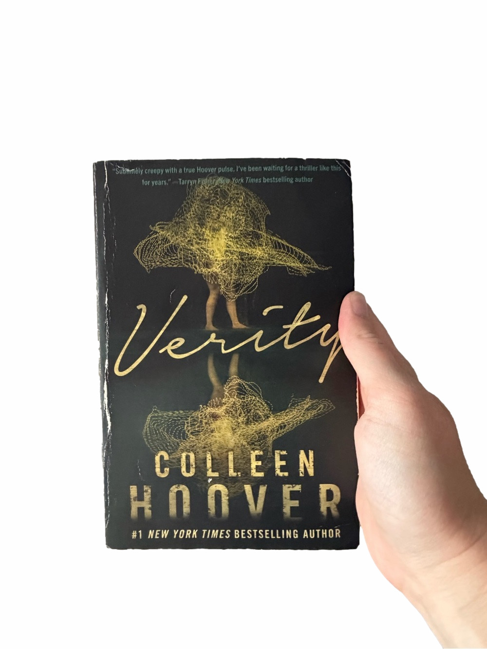 Colleen Hoover Verity Paperback Book - Black and Gold Cover